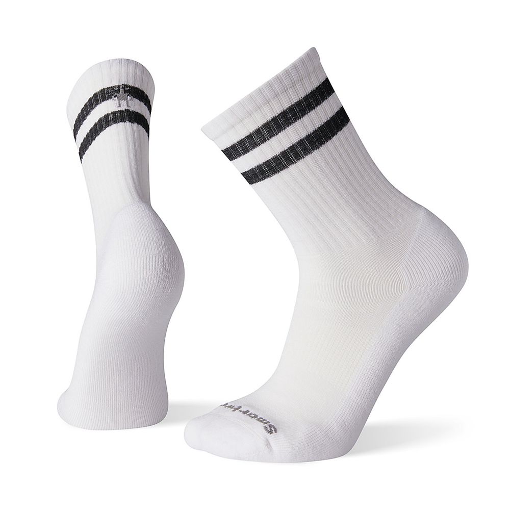 The North Face Socks Mens Australia - The North Face Smartwool Athletic Light Elite Stripe Crew Whit